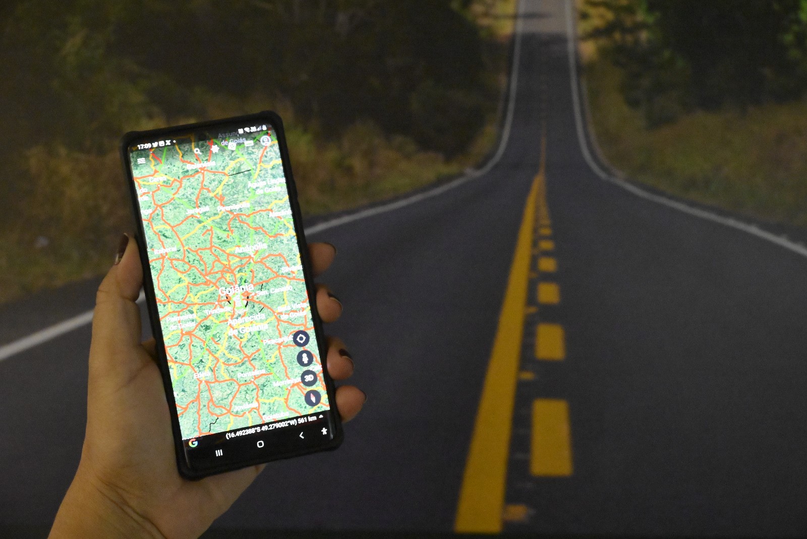 mapa rodoviario go