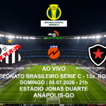 Assista a Anápolis X Botafogo pela Nova FM, link aqui: