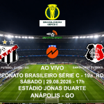 Assista a Anápolis X Santa Cruz, neste sábado (29.08) pela Nova FM, link aqui: